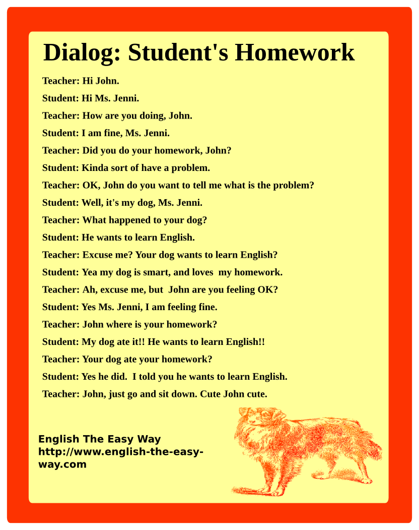 English dialogue for beginners